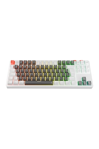 Rampage Yoru Tkl Pro Gri/beyaz 2.4ghz+bt5.0+type-c 5 Bağlantı Out