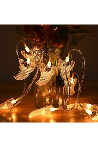 150 Cm 10led Cadılar Bayramı Led Dize Işık Taşınabilir Kabak Hayalet Kafatası Işık Ev Bayramı Partisi Dekoratif Led Işık 56851281