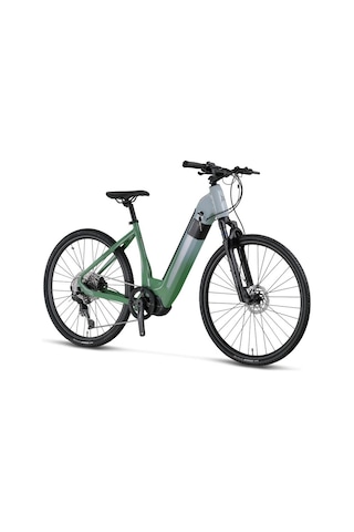 Mosso E-legarda Elektrikli Kadın Şehir Bisiklet 450h Hyd 28 Jant 10 Vites Green L.green Çok Renkli
