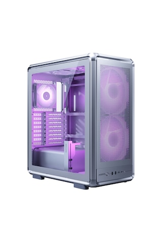 Cooler Master Masterframe 500 Mesh Argb 200mm Tempered Glass Usb 3.2 Silver E-atx Mid Tower Kasa