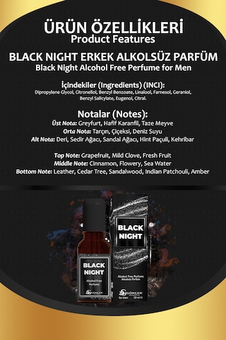 Gökçek Şifa Black Night Erkek Parfüm EDP 10 ML