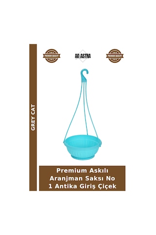 Premium Askılı Aranjman Saksı No 1 Antika Giriş Çiçek