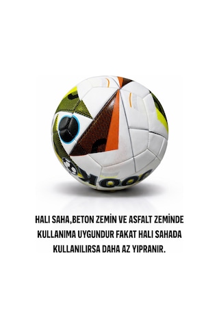 Futbol Topu Euro 2024 Halı Saha Ve Sert Zemin Dikişli Futbol Topu Çok Renkli