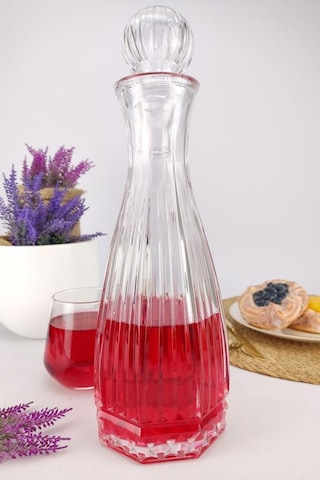 Digithome Linea Cam Kapaklı Su Ve Meşrubat Sürahisi Karaf Şişe 750 Ml - Ln.kır.011.00.000