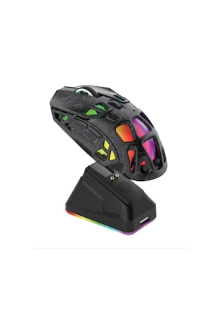 Jedel Gwh-111 Manyetik Şarjlı Bt+2.4ghz 12000 Dpi Ultra Hafif Şarjlı Kablosuz Oyuncu Mouse Oyuncu Faresi Diğer