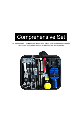 Ebitda 147 Parça Saat Tamir Seti, Saat Arka Kapak Açıcı, Pil Değiştirme Aracı, Profesyonel Saatçi Kiti