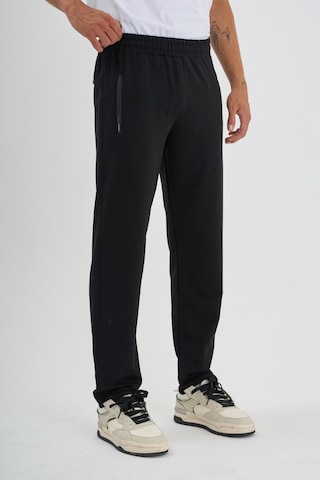 Shooter Sportswear Erkek Antrasit Eşofman Altı Fermuarlı Üç Cep Rahat Kalıp Klasik Paça Siyah