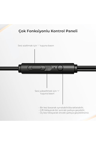 Lecoo HT105 Kablolu 3.5mm Jacklı Çıkartılabilir Mikrofonlu Kulak İçi Gaming Kulaklık