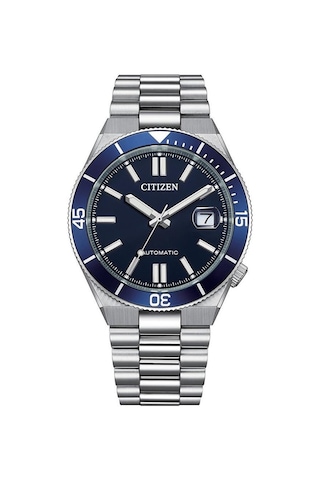 Citizen Tsuyosa Shore Navy Blue Nj0230-59l Otomatik Erkek Kol Saati Metalik Gri