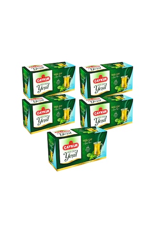 Herdem Yeşil Çay Süzen Poşet Naneli 1,6gr 25 Adet Beşli Paket