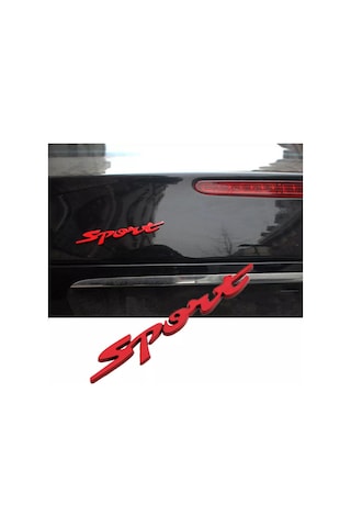 Sport Kırmızı Bagaj Yazısı 3m 3d Abs Fiat Palio Weekend