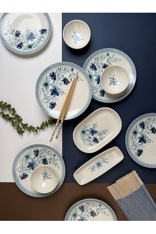 Tabak Evi Azur Kahvaltı Takımı 6 Kişilik 14 Parça Tvl14khprs1156 Çok Renkli