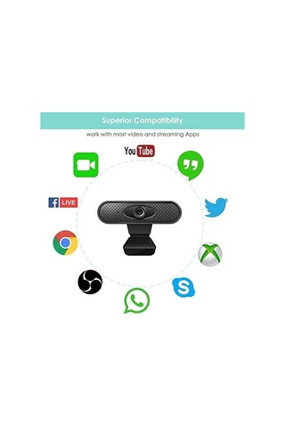 Web Kamerası Webcam 1080p Pc Yüksek Tanımlı Bilgisayar Kameraları Çevrimiçi Öğretim İçin Yerleşik Hd Mikrofonlu Canlı Yayın