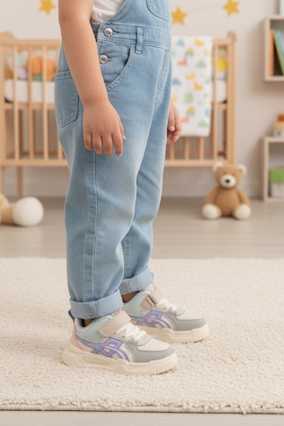 United Colors Of Benetton Beyaz Lila Cırtlı Kız Çocuk Spor Ayakkabı Bnı-11092 P Beyaz-lila