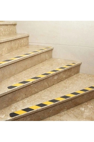 Merdiven Kaydırmaz Bant 5cm X 25m Merdiven Kaymaz Sarı Siyah Tdrtr
