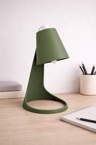 Nova Minimal Dekoratif Masa Lambası Modern Tasarım Ambiyans Objesi Çam Yeşil