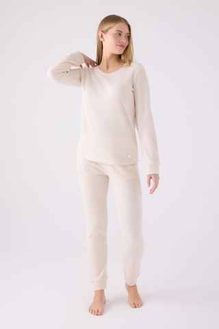 Pierre Cardin Kadın Krem Pijama Takımı Pc8922-s-v1 Krem