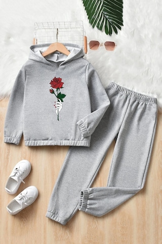 Uyguntarz Çocuk Rose Eşofman Takımı Gri