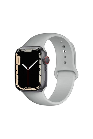Apple Uyumlu  Watch  2/ 3/ 4/ 5/ 6/ 7/ 8/ Se Kayış 38/ 40/ 41mm Yumuşak Silikon Large Kordon