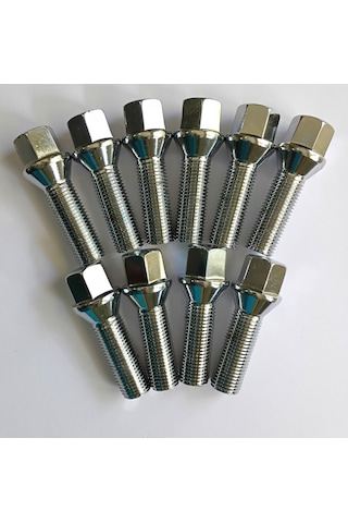 Bijon Takımı Krom Kaplı M14x1.5 - Aa 17mm Diş/boy 36/62 Mm, 10 Ad