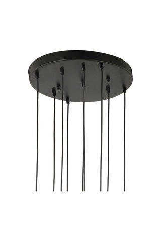 Lampaluce Cono Modern Sarkıt Salon Avizesi 9'Lu Sarı 45X70Cm