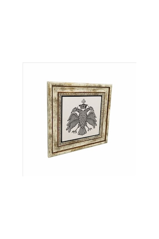 Bizans Kartal Logosu Baskılı Taş Tablo 25x25