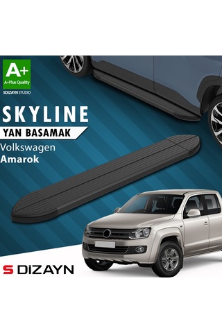 S-dizayn Vw Amarok Skyline Siyah Yan Basamak 203 Cm 2010-2023 A+ Kalite
