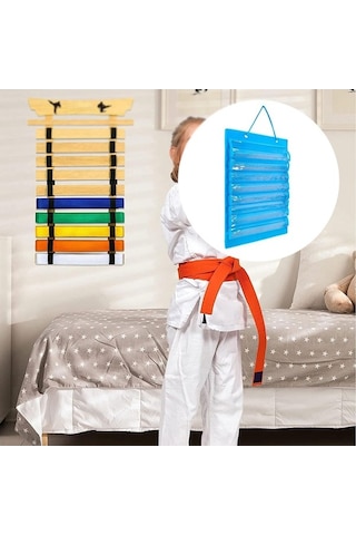 Pazly Suntek Karate Kemer Düzenleyici Hafif Keçe Taşınabilir Mavi - Spor Aksesuarı Mavi