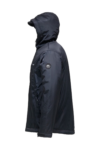 Erkek Kapitone Kapüşonlu Içi Peluş Lacivert Mont 001