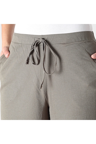 Only Onlsakura Loose Pull Up Haki Kadın Pantolon 15366882 Haki