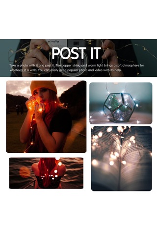 Qingmipy Güneş Enerjili Led Aydınlatma - 8 Modlu Dış Mekan Parti Ve Dekorasyon Işıkları Diğer