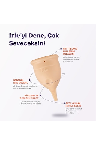 Irie Adet Kabı Regl Kabı Menstrüel Kap Menstrual Cup [[Nude Small]]