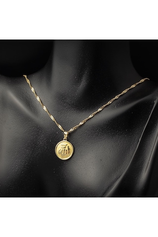 Allah Yazılı 14 Ayar Altın Kolye Ucu 14cl57ku