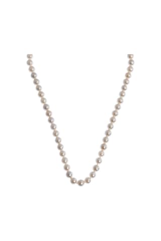 Aşina Gümüş 8 Mm. Mayorka Inci Kolye 925 Ayar Gümüş Sevgiliye Hed