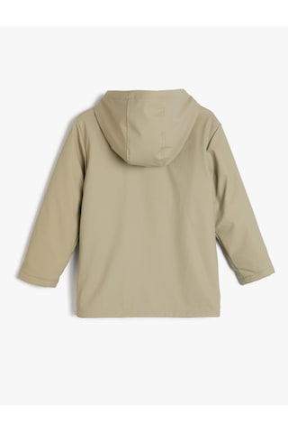 Koton Oversize Kapşonlu Mont Cep Detaylı Haki 5wkg00013aw Haki