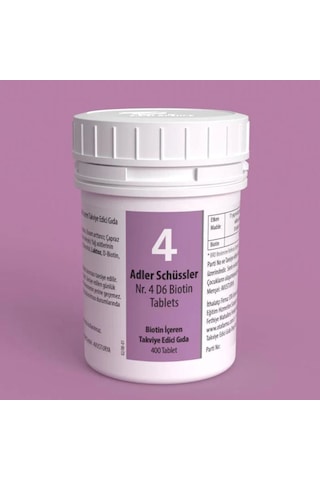 Adler Schüssler Nr.4 Biotin 400 Tablet Adler Schüssler Nr.4 Biotin 400 Tablet