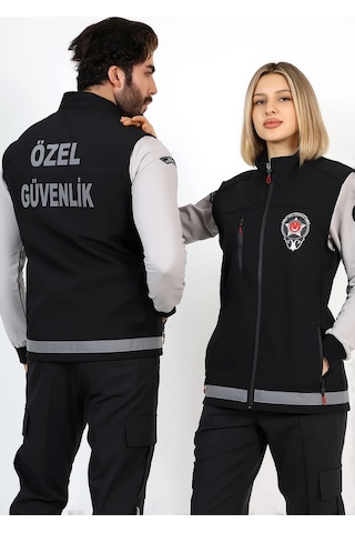 Güvenlik Soft Shell Yelek Siyah
