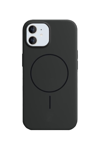 Bikapak Magsense Apple Uyumlu iPhone 11 Siyah Kapak Siyah