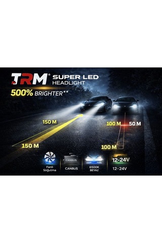 Trm Led Xenon Süper Led 9005 6000k 12000lm %500