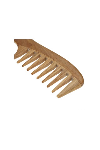 Lemestar Yeşil Sandalwood Saç Taraması - Sağlıklı Masaj Ve Saç Bakımı İçin Geniş Dişli Ahşap Testere