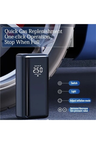 Jialan Araba Motosiklet Lastiği Şişirme 12v 150psi Elektrikli
