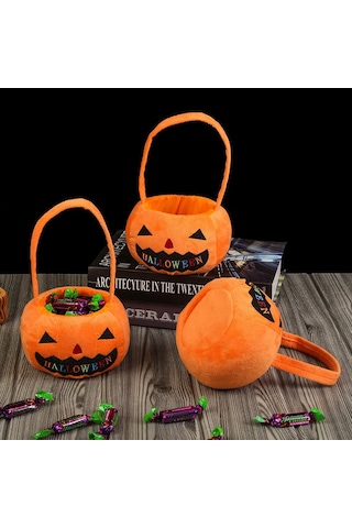 Soulader Cadılar Bayramı Parti Çantası Korku Temalı El Çantası Aksesuar Turuncu