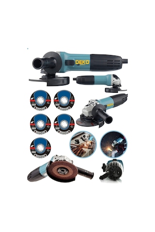 Deko Turkey DKT1370-M 2400 W 125 MM Devir Ayarlı Taşlama Makinesi + 5 Adet Taş