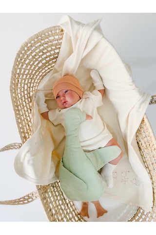 Organik Küçük Ördek 12'li Hastane Çıkış Seti İnternete Özel Ekru