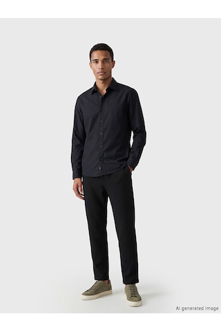 Lcw Vision Siyah Slim Fit Erkek Gömlek