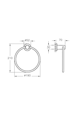 VitrA Ilia A44394 Halka Havluluk Krom