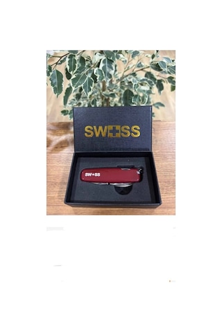 Swıss 13 Fonksiyonlu Orijinal Isviçre Kamp Çakısı Paslanmaz Çelık A01.13 Bordo