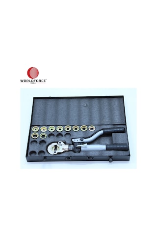 Worldforce 11185 Hidrolik Kablo Papuç Sıkma ve Hidrolik Hortum Sıkma Seti 6.5 Ton