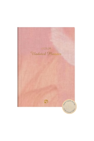 Keten Ciltli Süresiz Planlayıcı Pembe 17x24 Genel