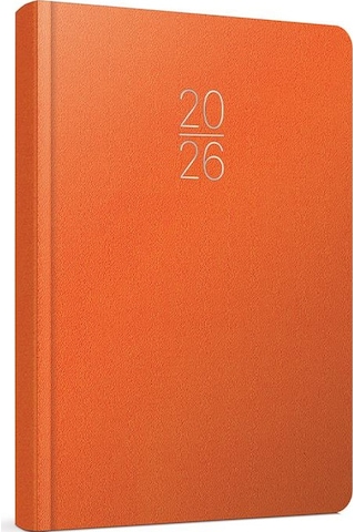 Gıpta 2026 Günlük Çizgili Ajanda 17x24 Cm 107-eck Turuncu Turuncu